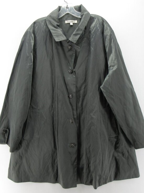 TravelSmith Jackets & Blazers - Travel Smith Jacket 3X Plus Rain Coat Swing Button Front Outdoor